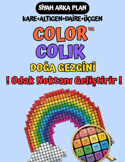 ColorColik™ - Gizem Numaralı Boyama Kitabı 60 Sayfa