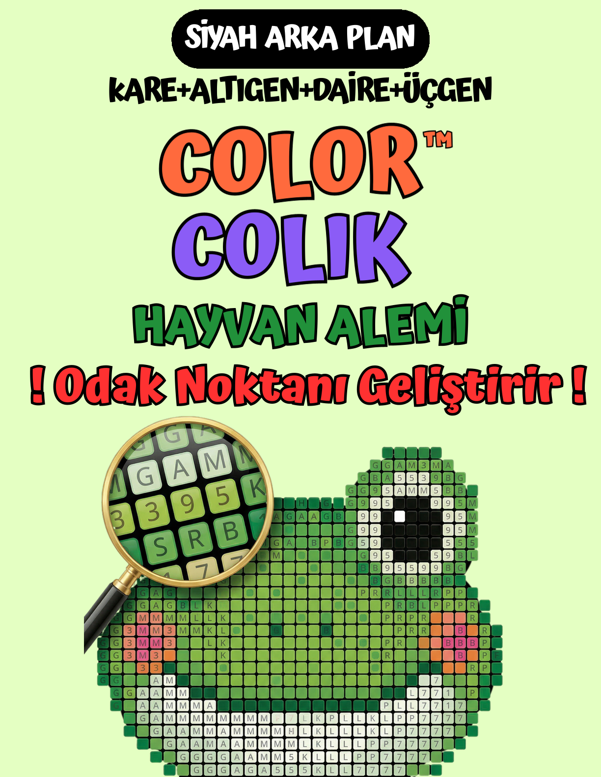 ColorColik™ - Gizem Numaralı Boyama Kitabı 60 Sayfa