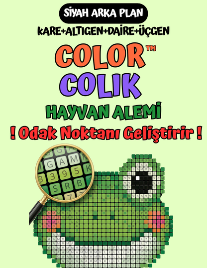 ColorColik™ - Gizem Numaralı Boyama Kitabı 60 Sayfa