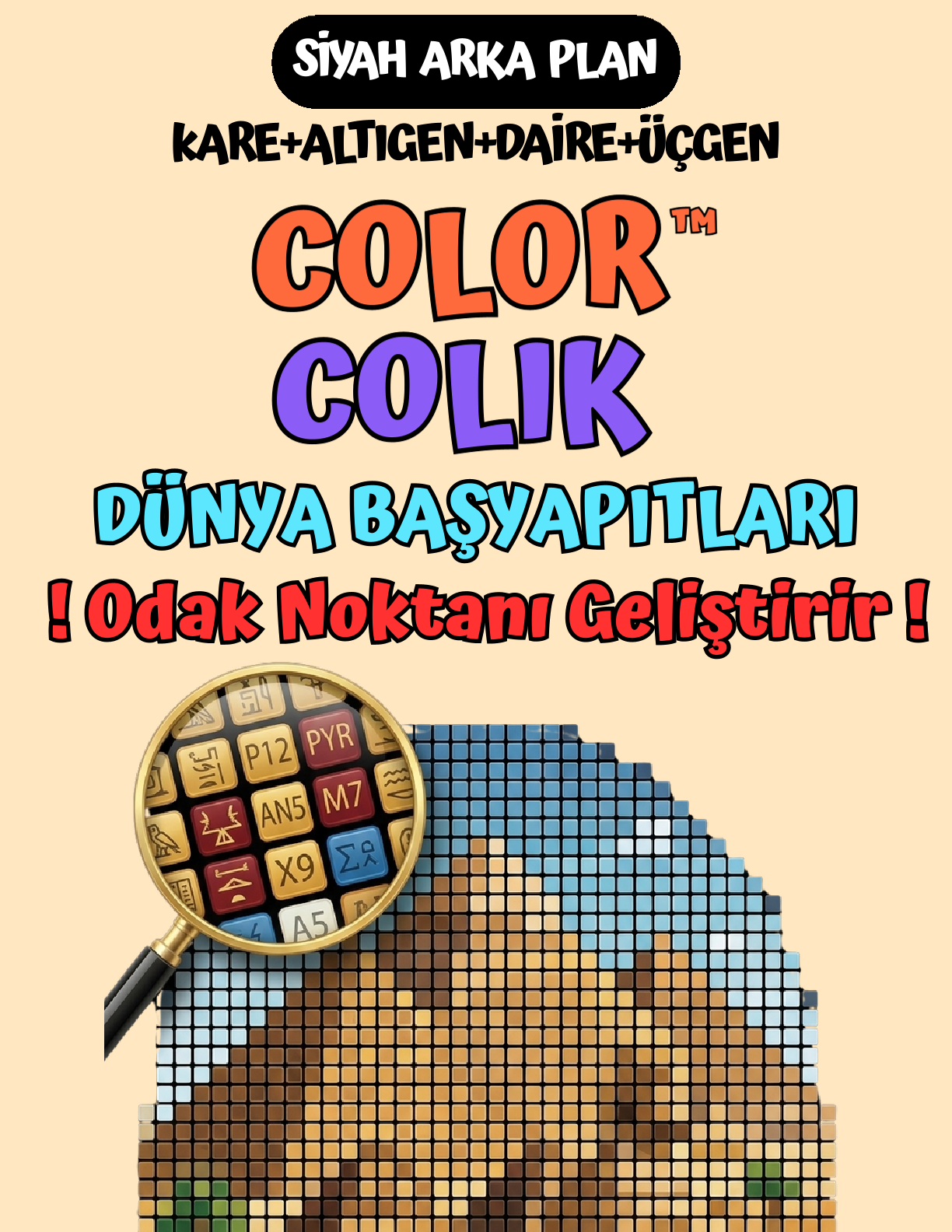 ColorColik™ - Gizem Numaralı Boyama Kitabı 60 Sayfa