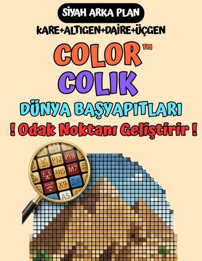 ColorColik™ - Gizem Numaralı Boyama Kitabı 60 Sayfa