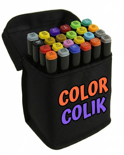 ColorColik™ - 24’lü Profesyonel Boya Kalem Seti