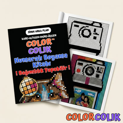 ColorColik™ - Gizem Numaralı Boyama Kitabı 100 Sayfa