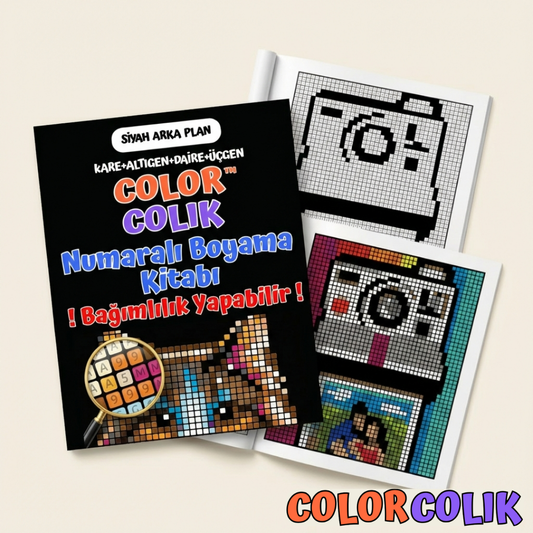 ColorColik™ - Gizem Numaralı Boyama Kitabı 100 Sayfa