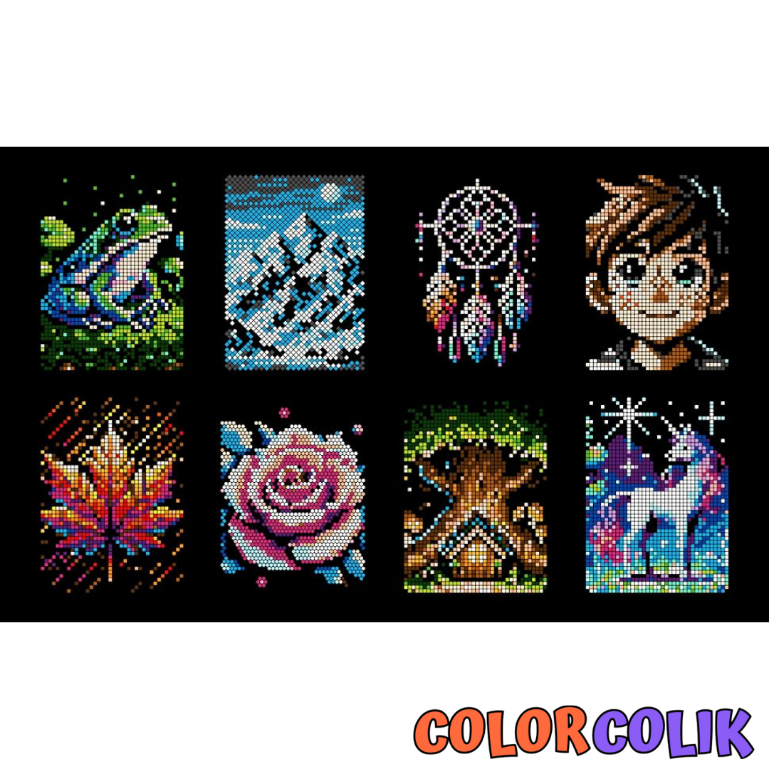 ColorColik™ - Gizem Numaralı Boyama Kitabı 100 Sayfa