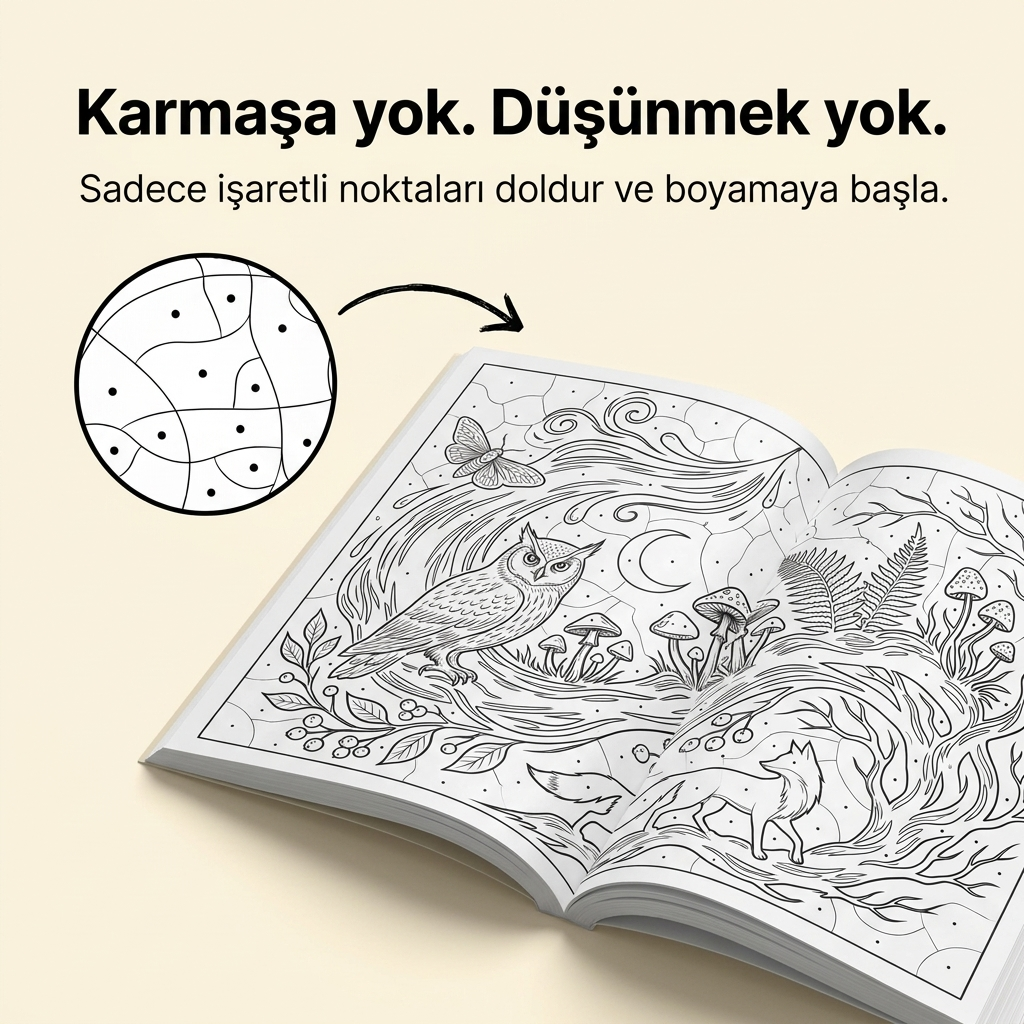 ColorColik™ - MonoSeri Tek Renk Boyama Kitabı