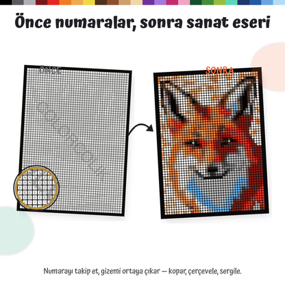 ColorColik™ - Gizem Numaralı Boyama Kitabı 60 Sayfa
